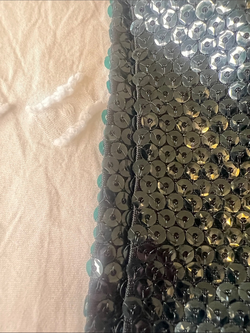 All Saints Leanna Shorts Petrol Blue Black Sequin NWT Revolve Luxury Lined - Picture 10 of 12